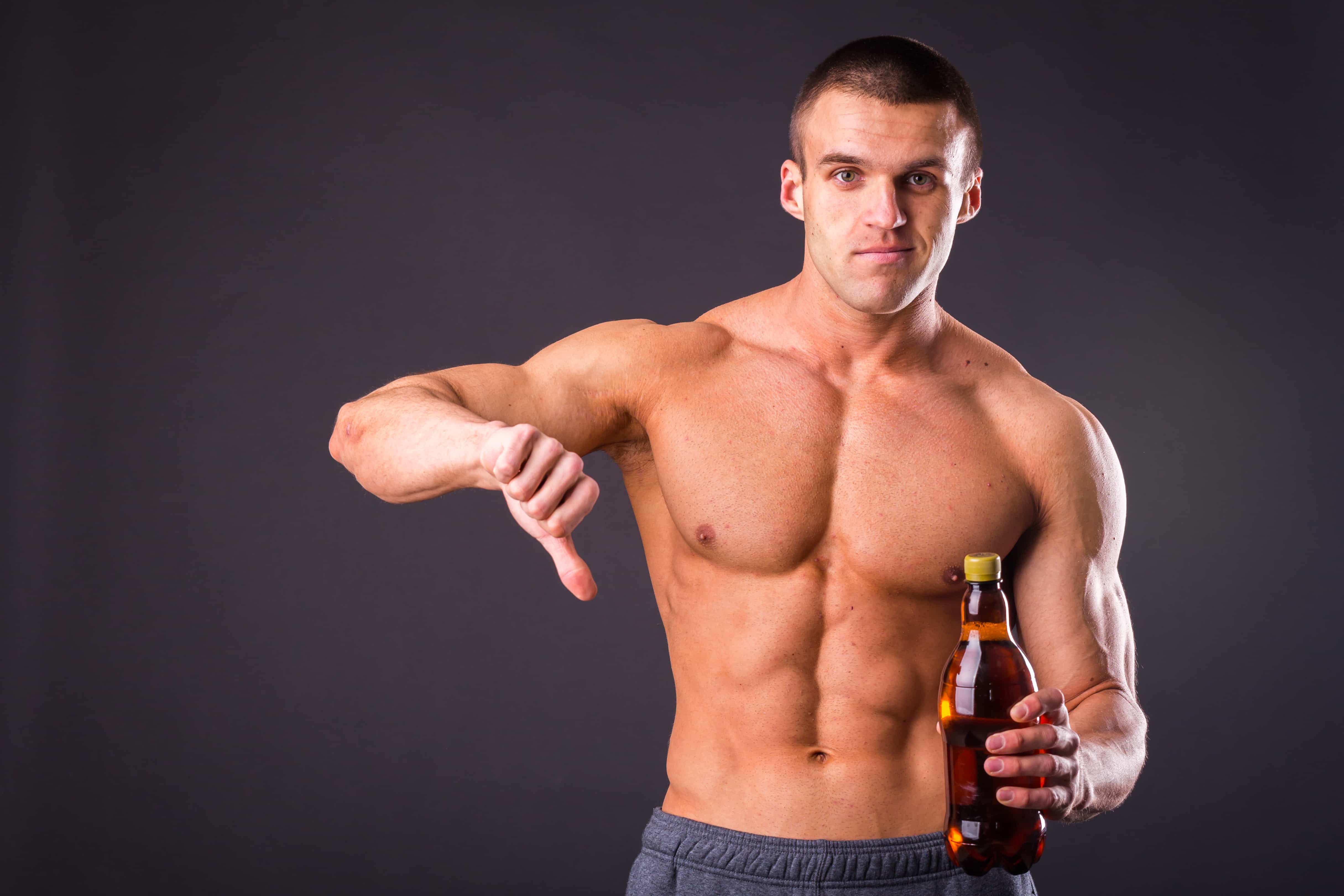 Muscular Man with Beer