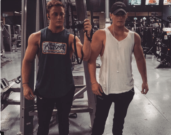 fitness in college bowman twins