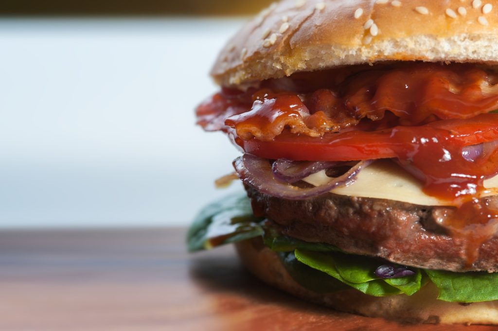 college weight loss plan burger